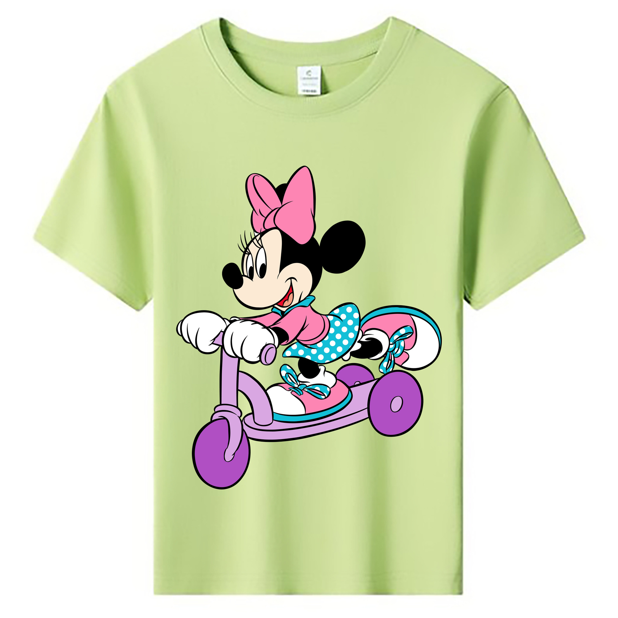 ミッキーマウス Mickey Mouse 綿100％キッズTシャツ（フロントプリント）